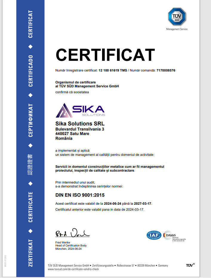 cert ro sika